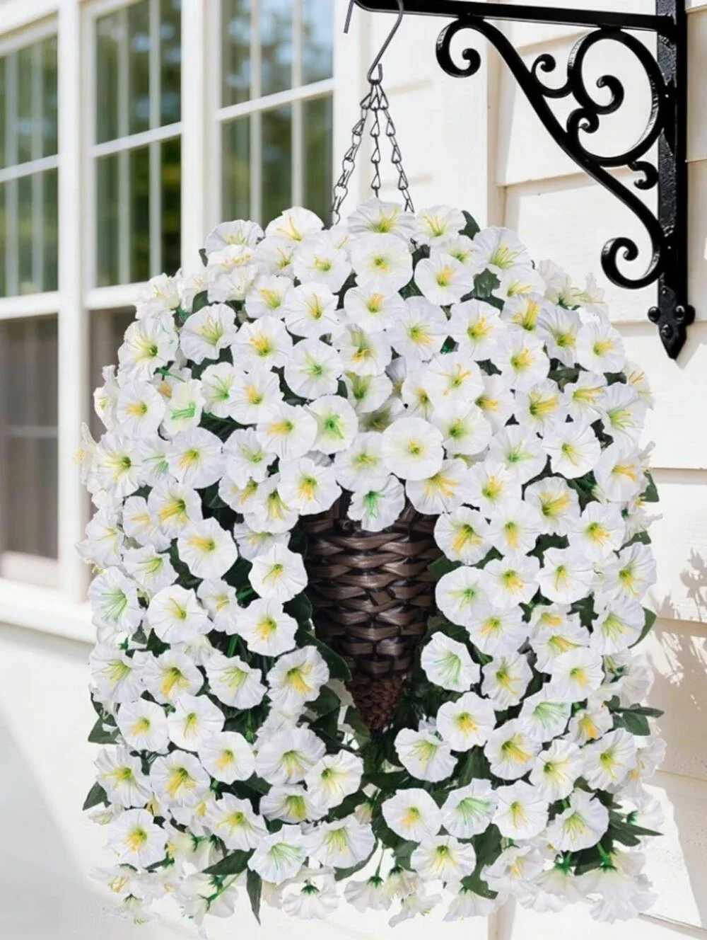 White Petunia Hanging Basket - Brand Unspecified
